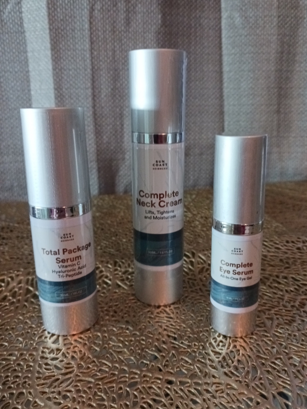 Total Night Cream, Total Package Serum & Total Eye Serum - 3 Skincare Products